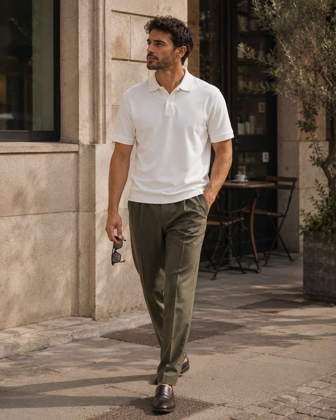 Origin Structured Polo styled for a relaxed weekend
